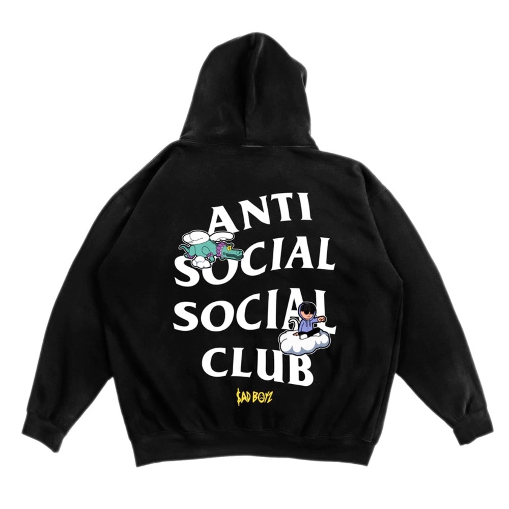 Anti Social Social Club x Sad Boyz - Musica Hoodie, Black, Size L & XL, NWT!